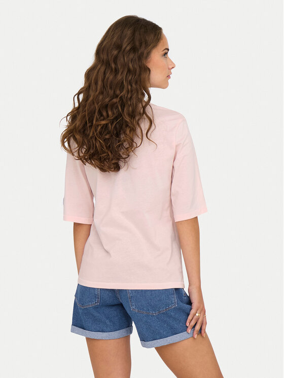 ONLY ONLY Тишърт Phoebe 15351369 Розов Regular Fit