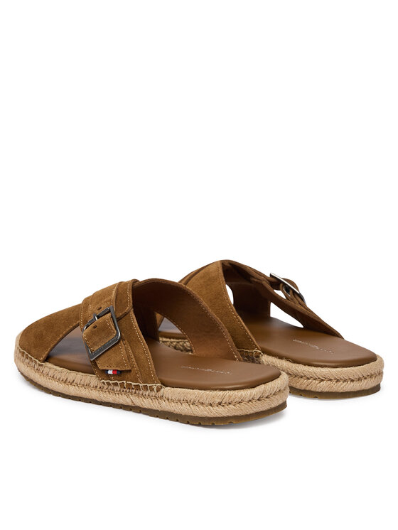 Tommy Hilfiger Tommy Hilfiger Espadrilės Buckle Flexible Sandals FM0FM05772 Ruda