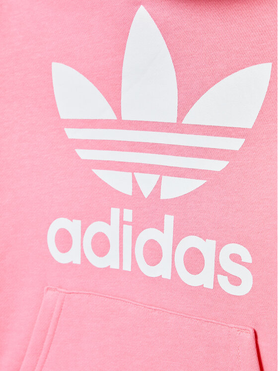 adidas adidas Суитшърт Trefoil HK0271 Розов Regular Fit