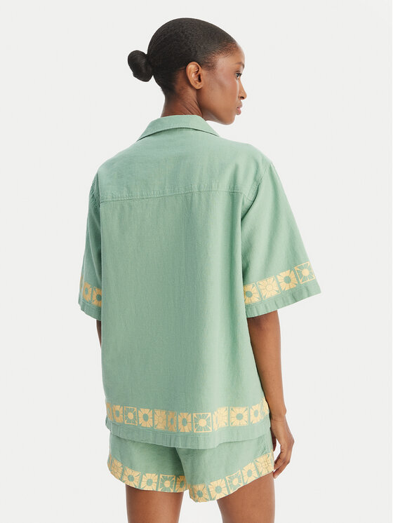 Quiksilver Quiksilver Särk Bahamas EQWWT03145 Roheline Relaxed Fit