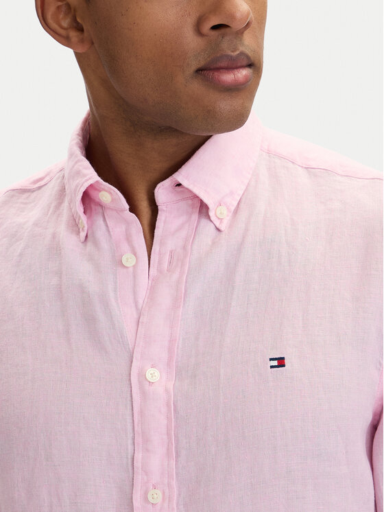 Tommy Hilfiger Tommy Hilfiger Πουκάμισο MW0MW41530 Ανοιχτό ροζ Regular Fit