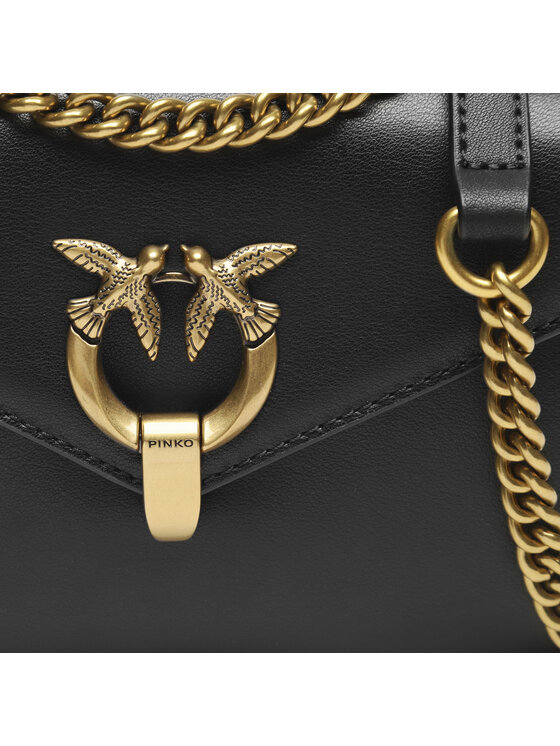 PINKO Pinko Τσάντα Cupido Messenger Mini AI 23-24 PCPL 101749 A0QO Μαύρο