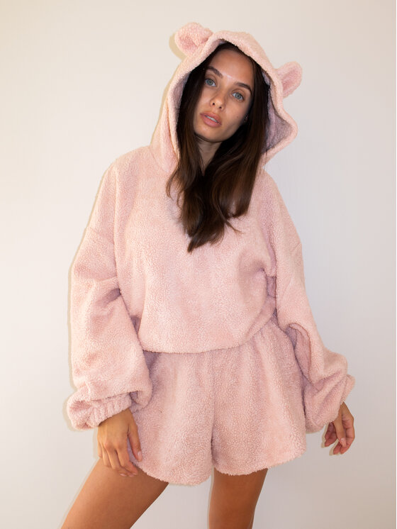 MissDenim MissDenim Dres Teddy Bear Różowy Basic Fit