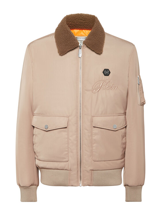 PHILIPP PLEIN PHILIPP PLEIN Kurtka puchowa 27019 Beżowy Regular Fit