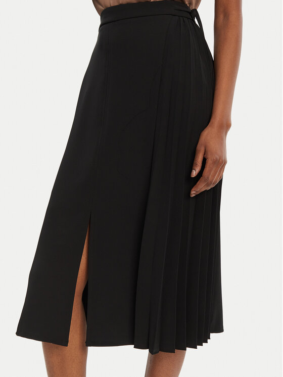 Rinascimento Rinascimento Midi szoknya CFC0122491003 Fekete Regular Fit