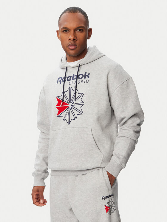 Reebok Hanorac Hainrich RK25734CCM Gri deschis Regular Fit