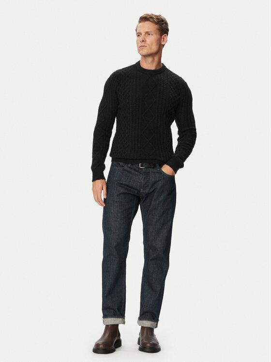 Guess Guess Pullover M6BR28 Z1549 Schwarz Regular Fit