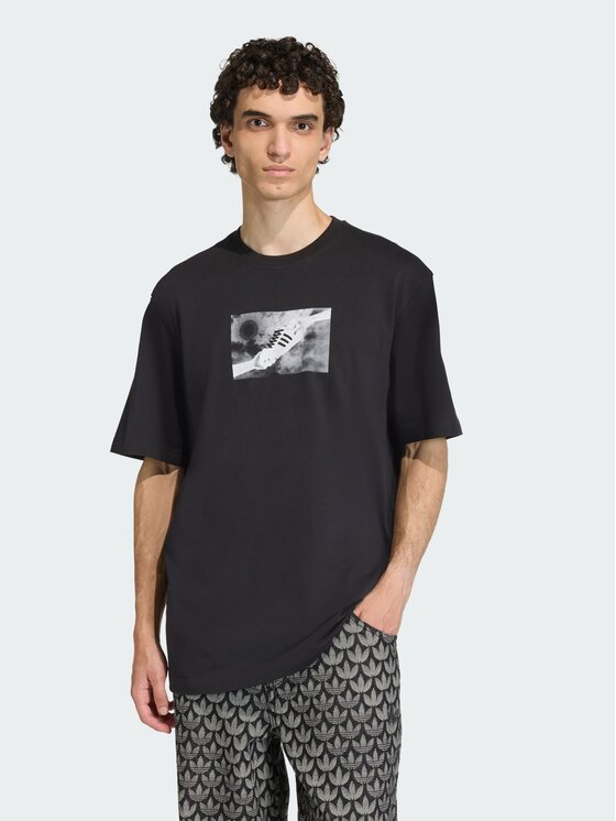 adidas adidas T-Shirt FRANCHISE TEE Czarny Loose Fit