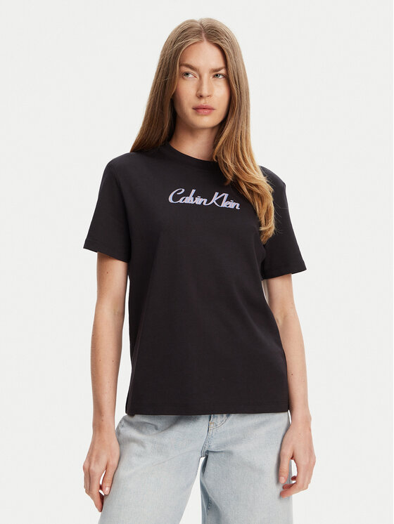 Calvin Klein Jeans Calvin Klein Jeans Футболка Classic Logo LV047C854G Чорний Regular Fit