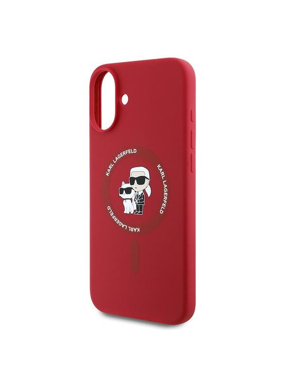 KARL LAGERFELD KARL LAGERFELD Etui na telefon Apple iPhone 16 Plus Czerwony