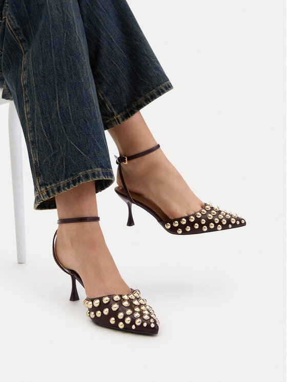 DeeZee Pantofi cu toc subțire CEO-HY0570-1 Maro