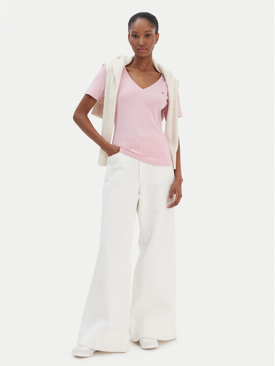 Tommy Hilfiger Tommy Hilfiger Футболка New Cody WW0WW40584 Рожевий Slim Fit