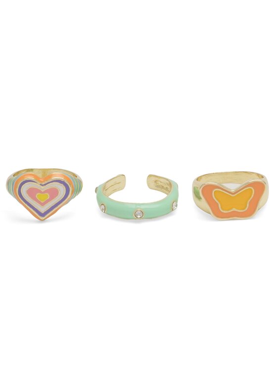 Set 3 inele JENNY 4WF-002-SS23 Colorat