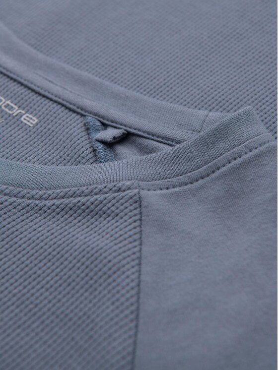 Ombre Ombre Longsleeve OM-LSCL-0109 Niebieski jasny Regular Fit