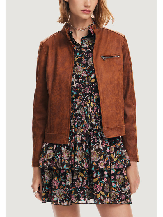 Desigual Desigual Cappotto CHAQ_MÚNICH Marrone Slim Fit