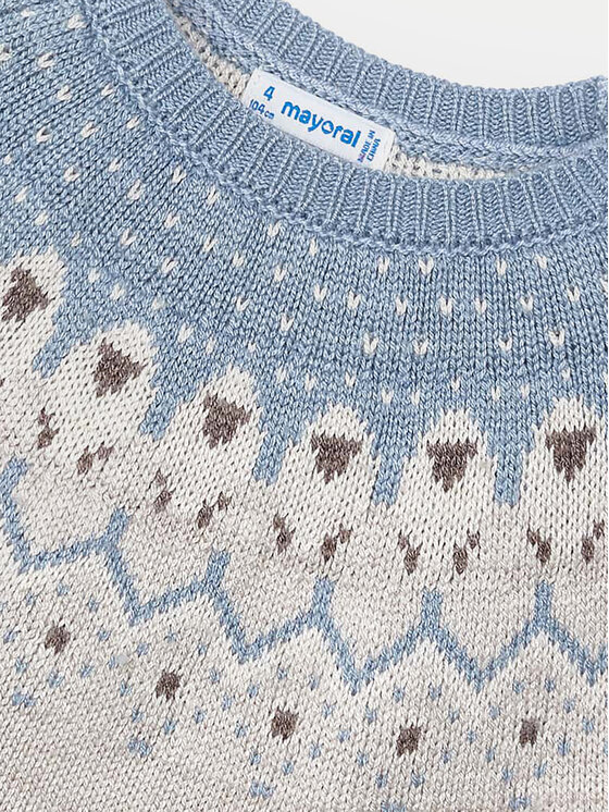 Mayoral Mayoral Sweter 4358 Szary Regular Fit