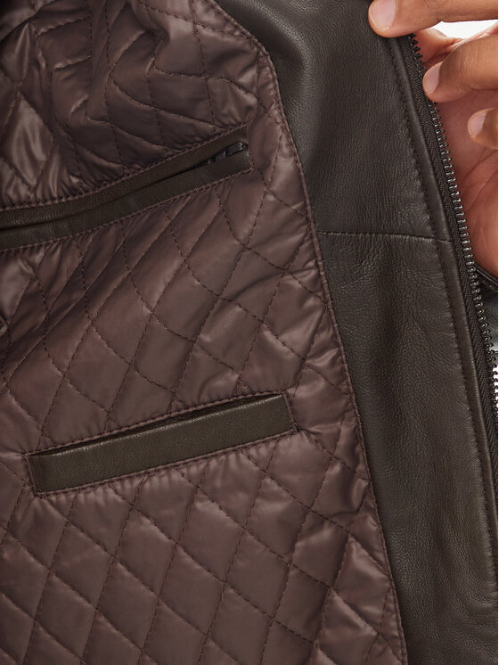 Serge Pariente Serge Pariente Lederjacke Joseph Braun Regular Fit