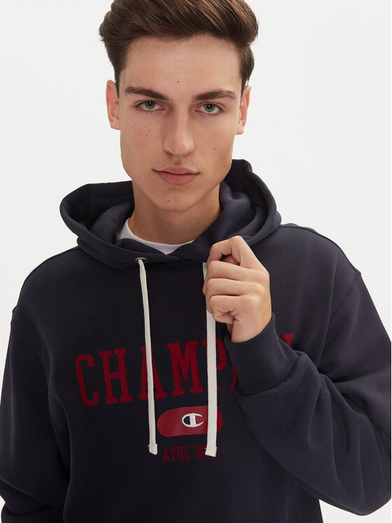 Champion Champion Majica dugih rukava 220430 Tamnoplava Regular Fit