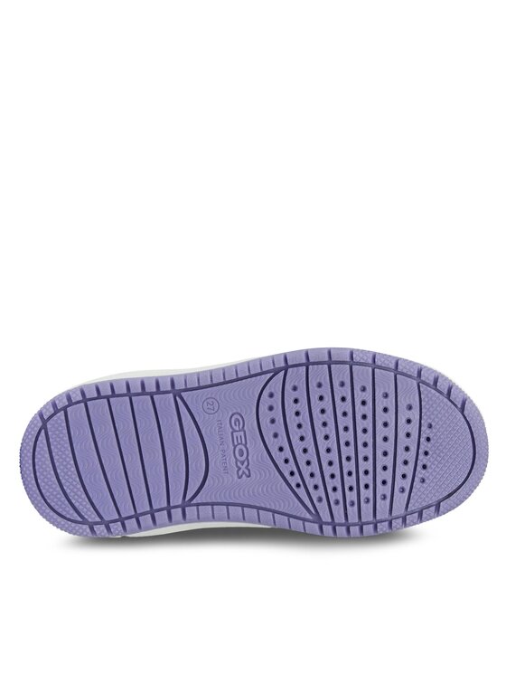 Baskets Geox Washiba Girl D Pour Fille - Blanc Cassé - Confortables Et Respirantes