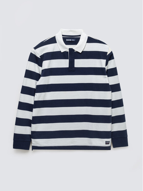 BIG STAR BIG STAR Sweter MIKER Biały Basic Fit