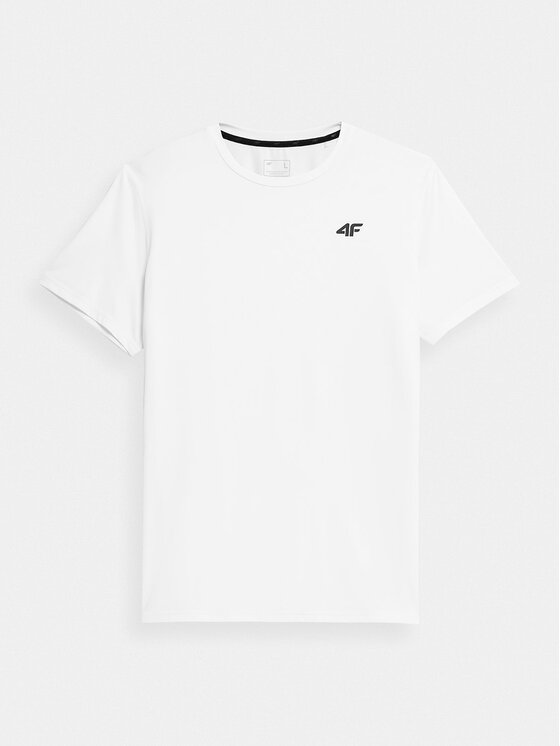 4F 4F T-Shirt 4FWSS24TFTSM598 Λευκό Regular Fit