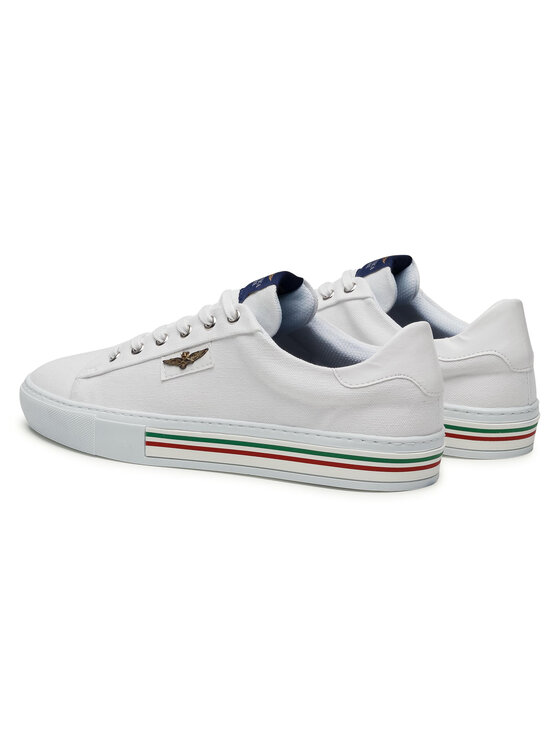 Aeronautica Militare Aeronautica Militare Sneakers aus Stoff Scarpa Tennis 211SC201CT2861 Weiß