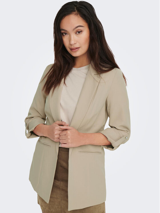 ONLY ONLY Marynarka Kayle-Orleen 15218743 Beżowy Regular Fit