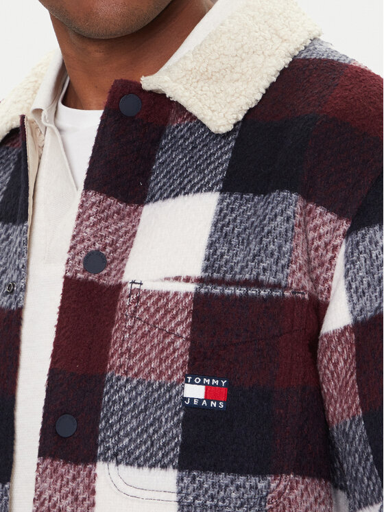 Tommy Jeans Tommy Jeans Demisezoninė striukė Check Teddy DM0DM22010 Spalvota Regular Fit