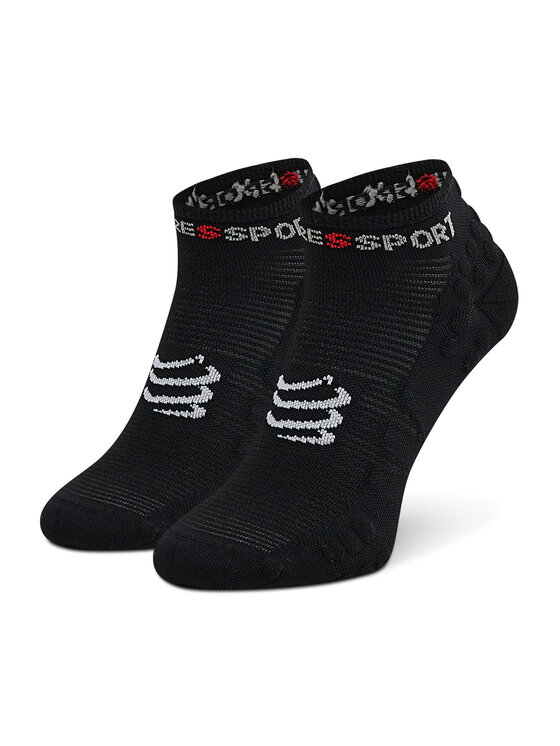 Compressport Trumpos Unisex Kojinės Pro Racing Socks V3.0 Run Low RSLV3-9999 Juoda