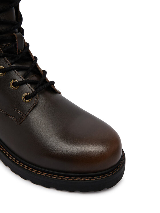 Tommy Jeans Tommy Jeans Schnürstiefeletten Archive '01 Brushed Leather EM0EM01787 Dunkelbraun