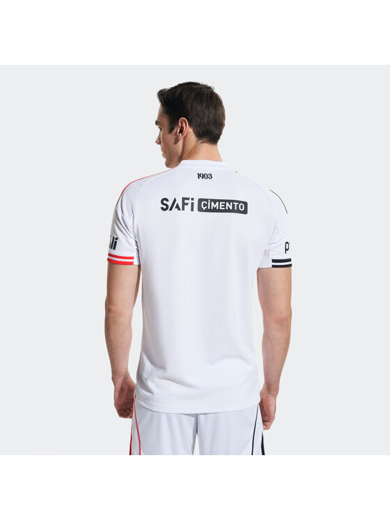adidas adidas Koszulka techniczna Beşiktaş JK 25/26 Home Jersey Biały Slim Fit