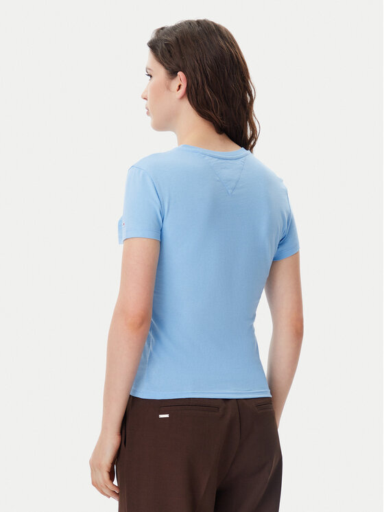 Tommy Jeans Tommy Jeans Tričko Essential DW0DW19447 Modrá Slim Fit