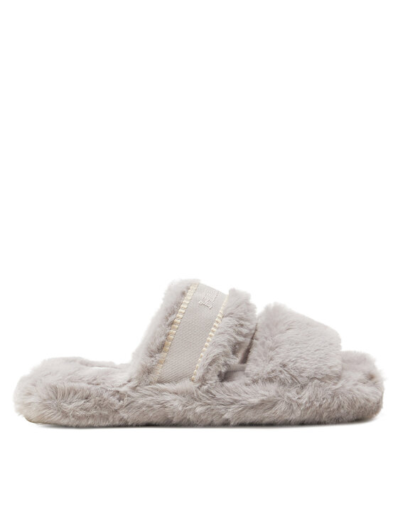 Tommy Hilfiger Čības Fur Basics Slipper FW0FW08343 Pelēks