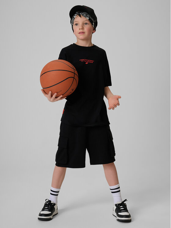 4F 4F T-Shirt STREET SPORT Czarny Loose Fit