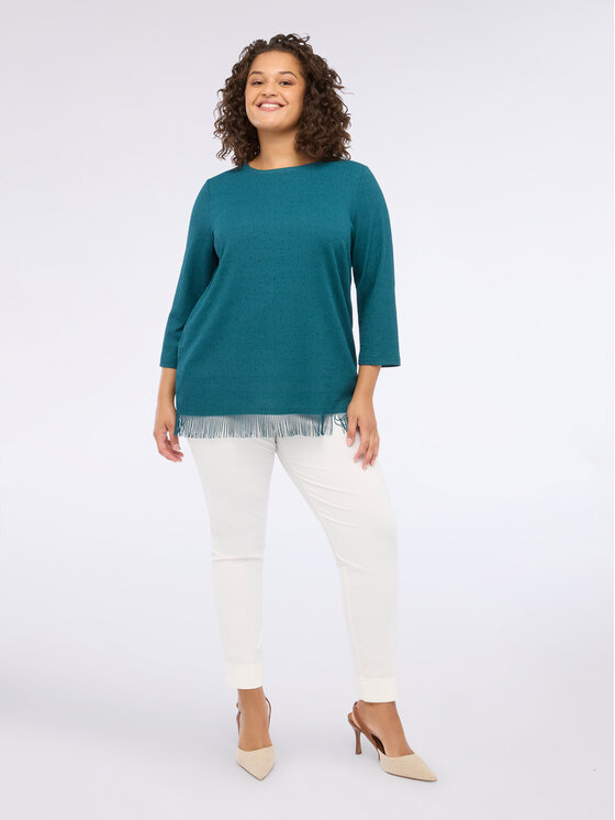 Fiorella Rubino Fiorella Rubino T-shirt G070L008687N024 Turchese Regular Fit