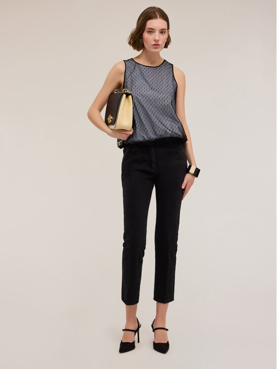 Motivi Motivi Top D768Q000497N0S1 Turkusowy Regular Fit