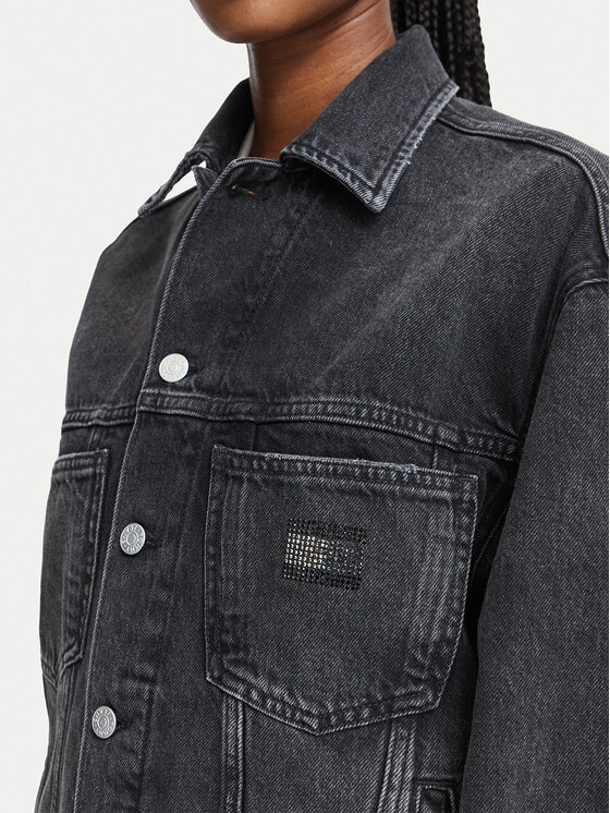 Tommy Jeans Tommy Jeans Jeansjacke Archive Trucker DW0DW23574 Dunkelgrau Regular Fit
