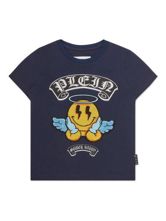 PHILIPP PLEIN PHILIPP PLEIN Tričko 19955 Modrá Regular Fit