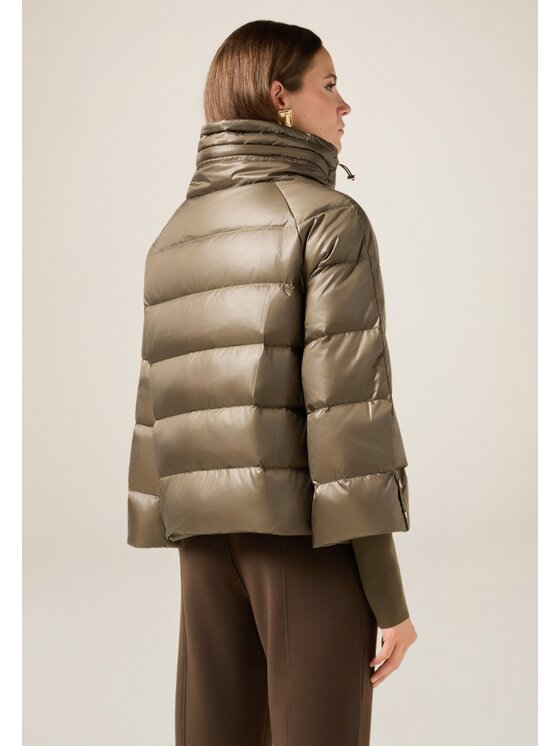 Oltre Oltre Giubbotto piumino F901J000216N035 Marrone Baggy Fit