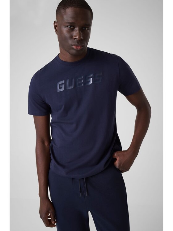 Guess Guess T-Shirt 183446 Niebieski Classic Fit