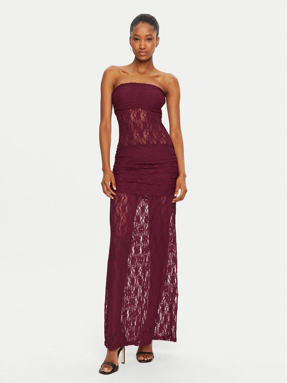 ROTATE ROTATE Kokteilinė suknelė 1132702197 Vyšninė Slim Fit