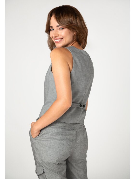 QUIOSQUE QUIOSQUE Vesta k obleku ML 0923V1 Sivá Regular Fit