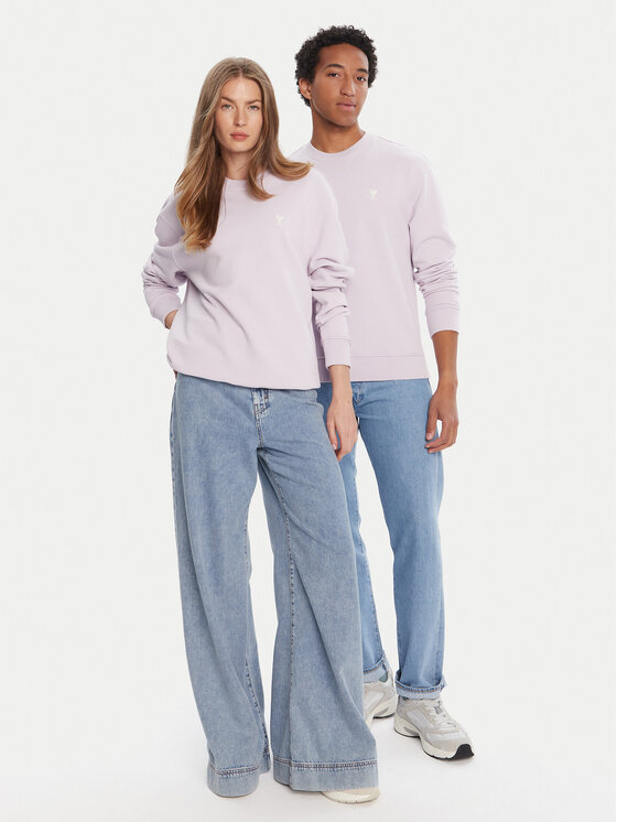 AMI Paris AMI Paris Mikina HSW060.730 Fialová Regular Fit