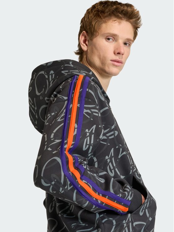 adidas adidas Bluza techniczna 161658 Czarny Loose Fit