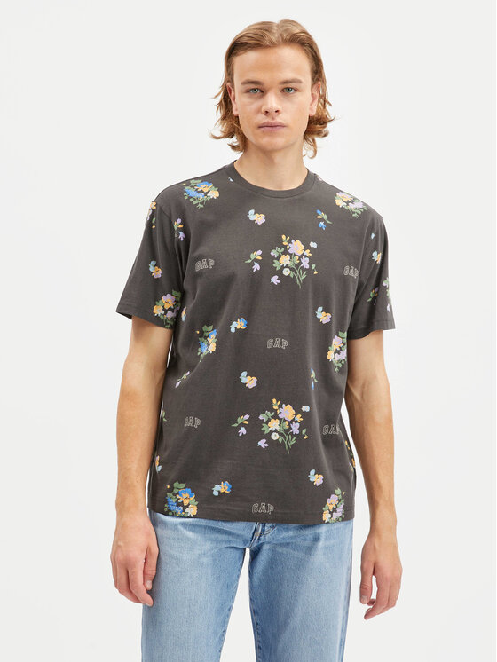Gap Gap T-Shirt 586480-01 Černá Regular Fit