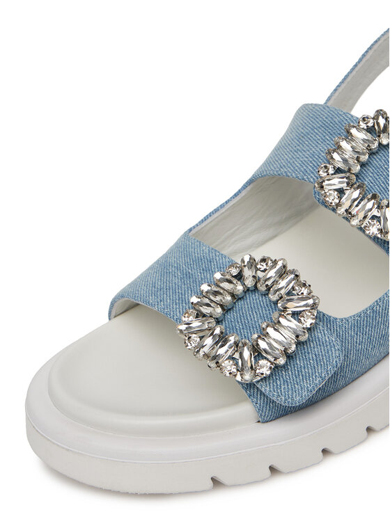 Eva Minge Eva Minge Sandales SNOWDROP-I75-563 Zils