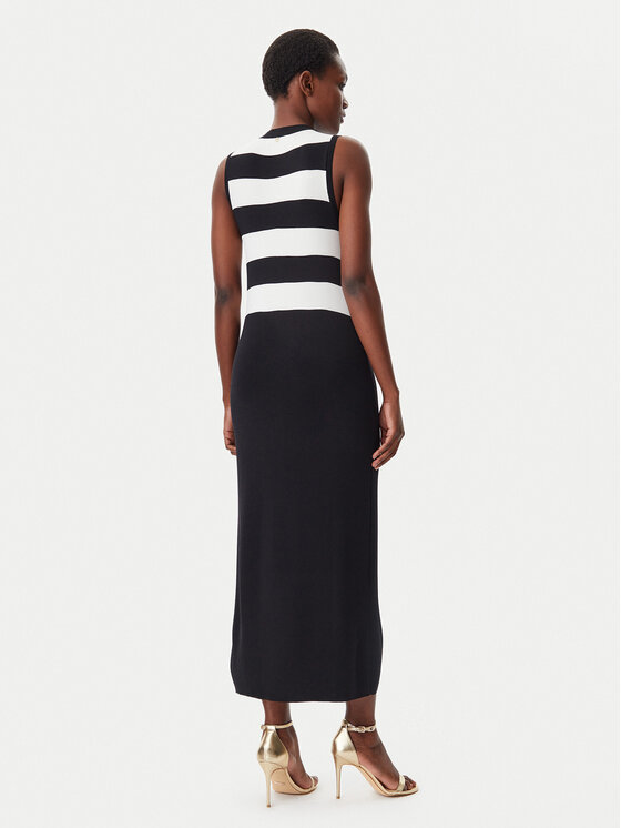 LOLA CASADEMUNT LOLA CASADEMUNT Sukienka dzianinowa LS2516001 Czarny Slim Fit