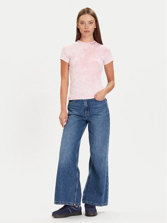 Tommy Jeans Tommy Jeans T-shirt DW0DW21531 Ružičasta Slim Fit
