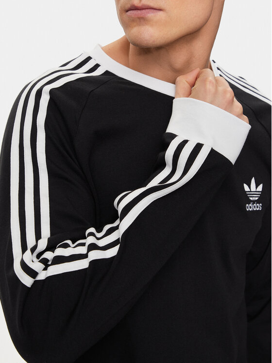 adidas Longsleeve Adicolor Classics 3 Stripes Long Sleeve Top IA4877 Nero Slim Fit Modivo