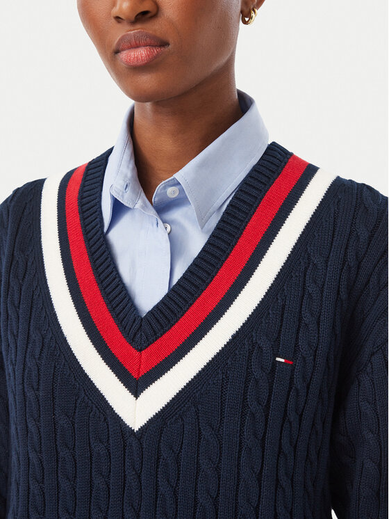 Tommy Jeans Tommy Jeans Pullover DW0DW23550 Dunkelblau Regular Fit